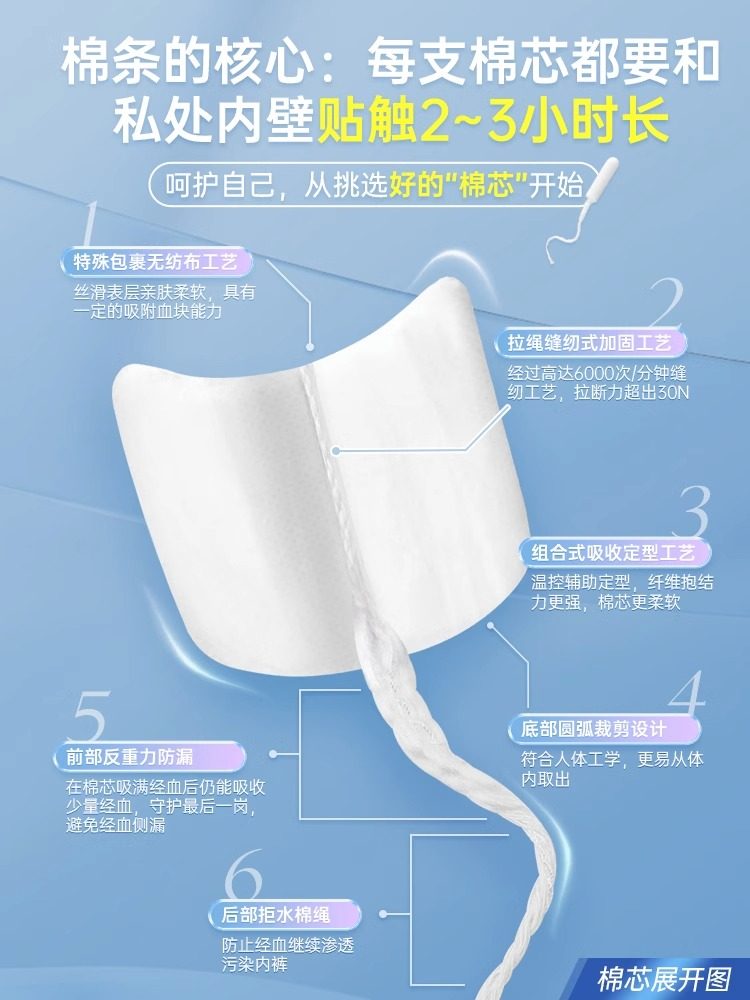 tmaxx姨妈巾量多型进口卫生棉条 曼臣家居卫生棉条