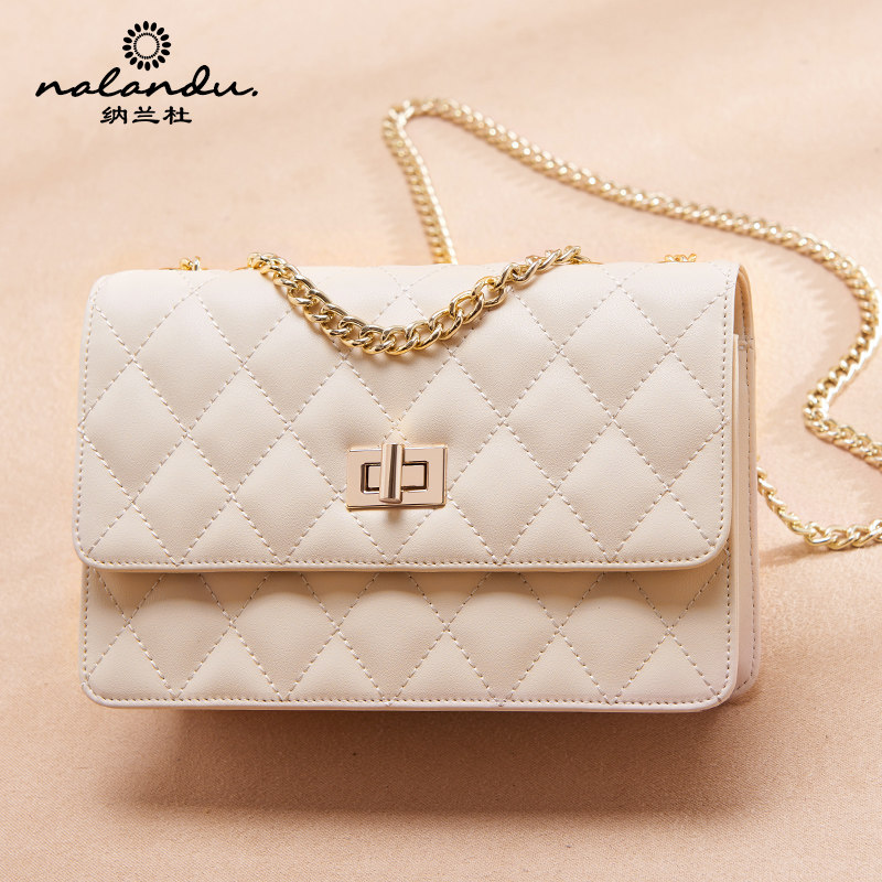 纳兰杜2021新款真皮爆款百搭链条包 纳兰杜呆萌树女士包袋