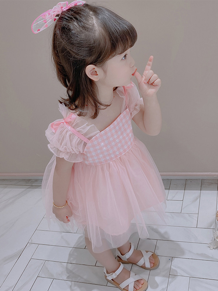 夏季连衣裙2020新款洋气童装公主裙 pokoto连衣裙