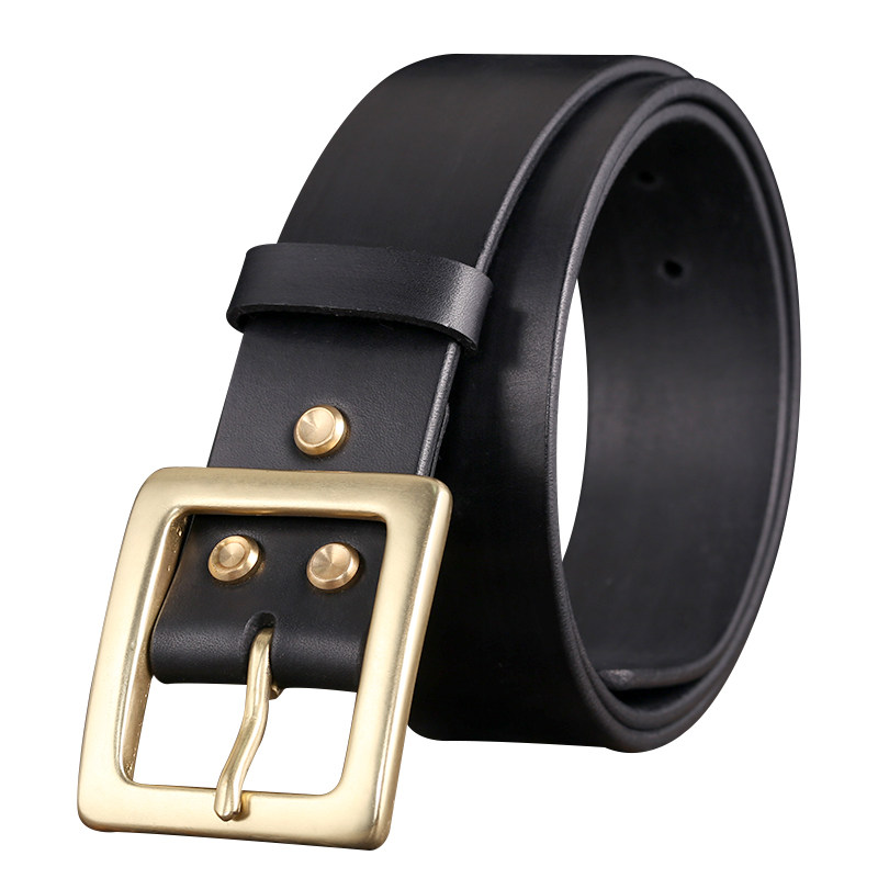 4.5厘米男款手工制作牛仔加宽腰带 pokoto腰带/皮带/腰链
