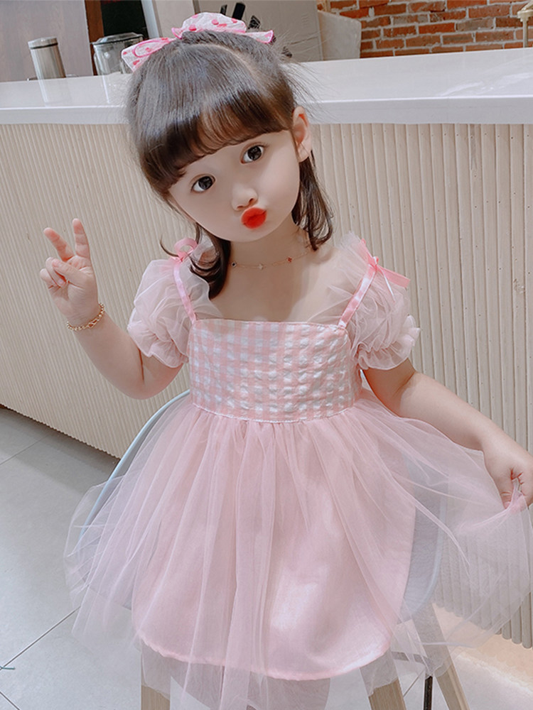 夏季连衣裙2020新款洋气童装公主裙 pokoto连衣裙