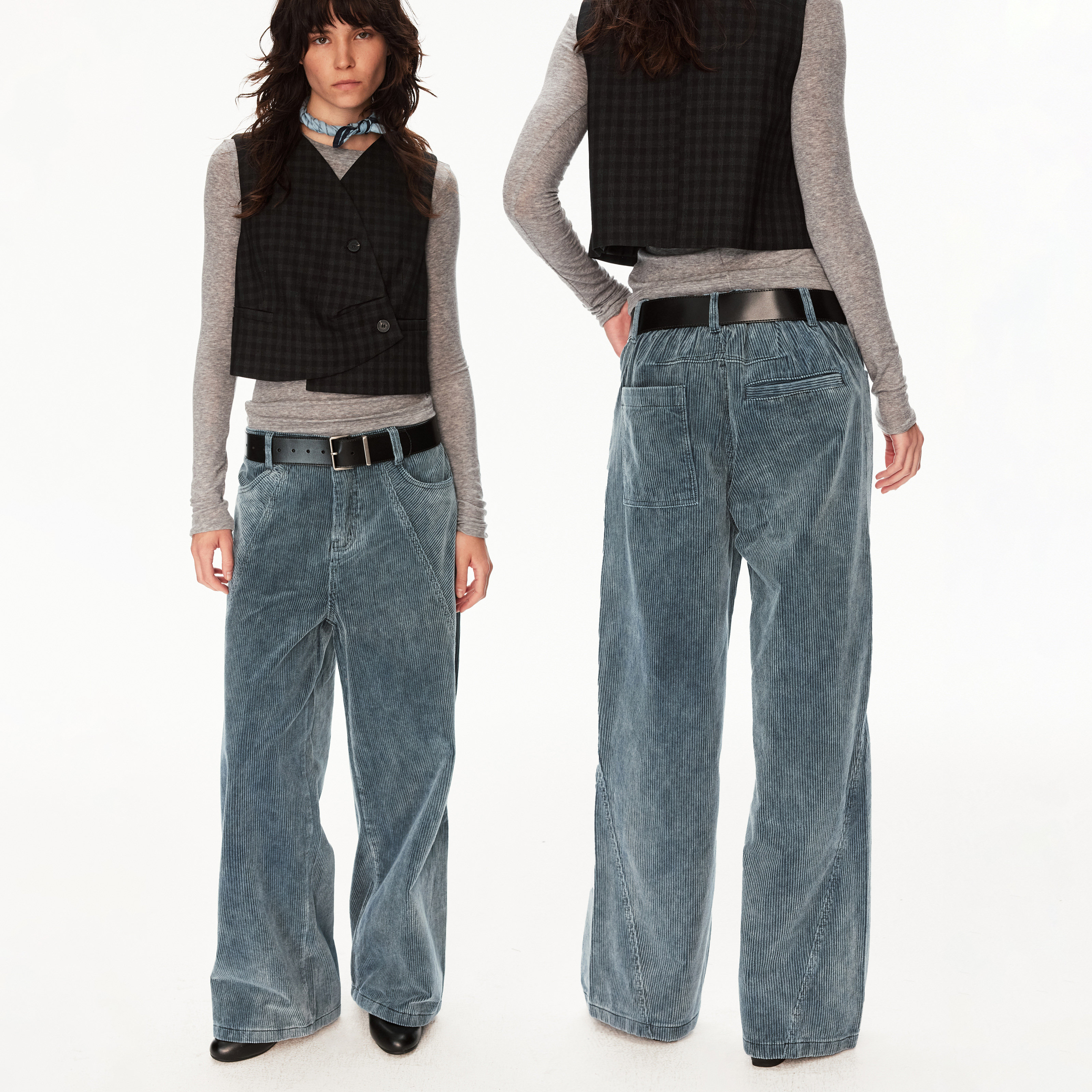 MADWITCH复古解构水洗灯芯绒牛仔裤男女痞帅百搭vintage休闲裤子,淘宝优惠券,粉丝福利购,淘宝优惠卷