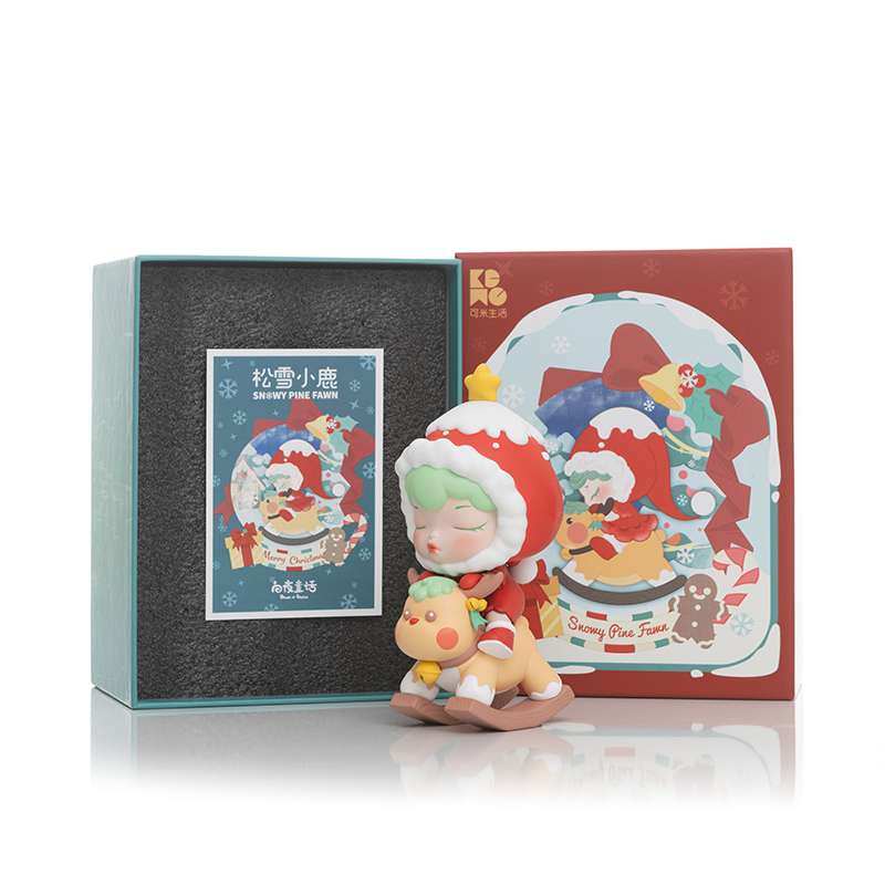 白夜童话《松雪小鹿》桌面摆件家居高级感装饰品圣诞节礼物送女友