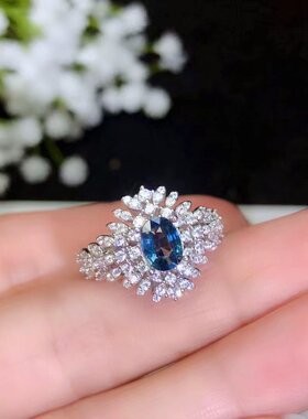 伯利尔女S925戒指空托