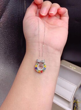 伯利尔女S925吊坠空托