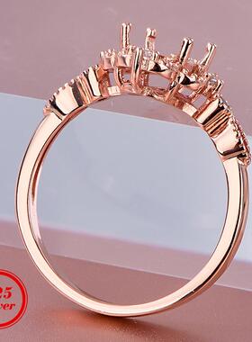 蕾丝椭圆4*65*76*8m戒指空托时尚