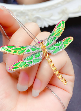 925银蜻蜓吊坠托3*3mm4*4mm10粒