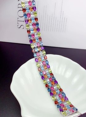 伯利尔女S925手链空托