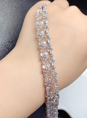 伯利尔女S925手链空托