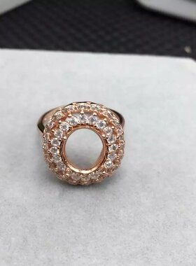 伯利尔女S925戒指空托