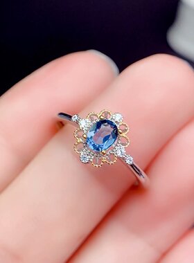 伯利尔女S925戒指空托