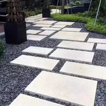Sesame White Treading Stone Yard Floor Tiles Grey Plate Tine steps granite fire plate outdoor down-to-earth natural road along side stones