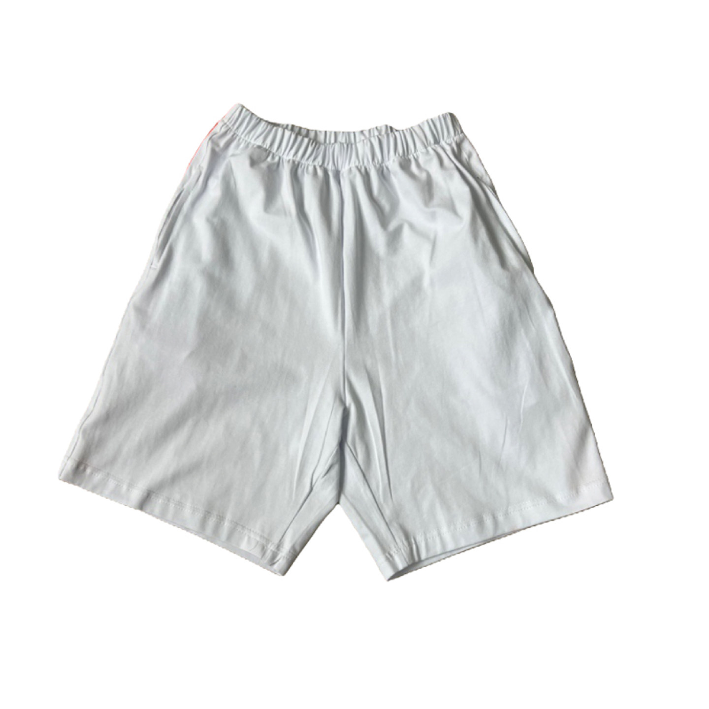 夏季款透气白色校服短裤男女通用学生五分裤后片两道橘杠棉质班服,淘宝优惠券,粉丝福利购,淘宝优惠卷