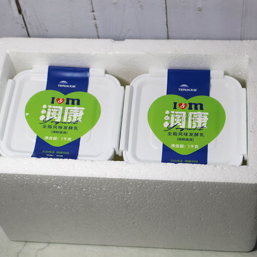 2桶装1KG*2桶商用家用天润润康原味浓缩牛奶方桶水果捞老酸奶 - 图2