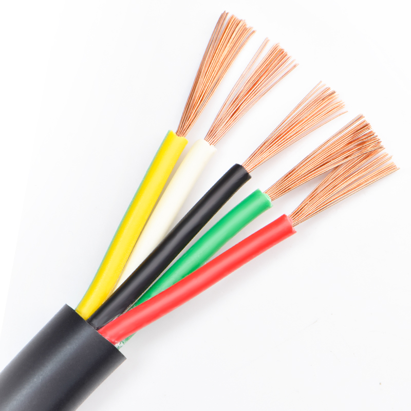 RVV纯铜控制电缆2 3 4 5 6 7多芯0.12/0.2/0.3/0.5平方护套信号线