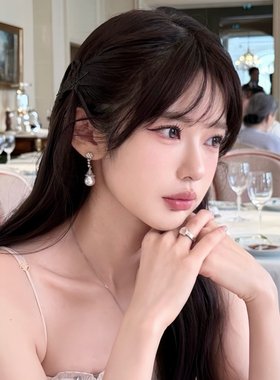 半熟期待轻奢珍珠耳钉2026新款女