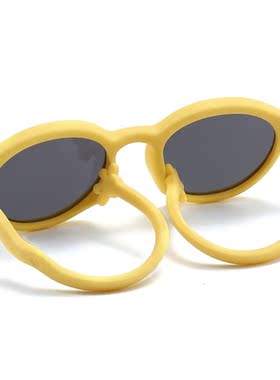 新款儿童太阳镜小孩偏光儿童墨镜软硅胶眼镜椭圆硅胶框安全男女款