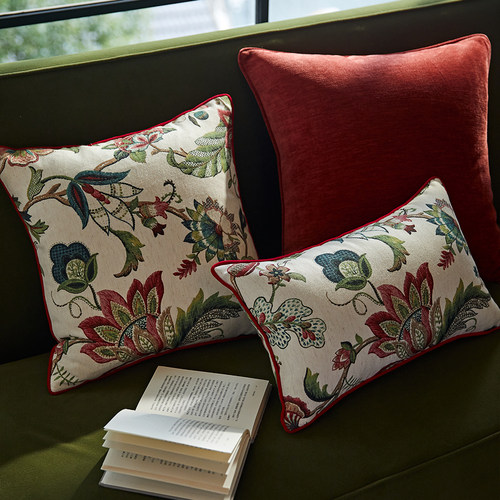 偏爱集复古法式抱枕高级感罗马艺术油画高档流苏美式沙发靠垫腰枕 - 图1