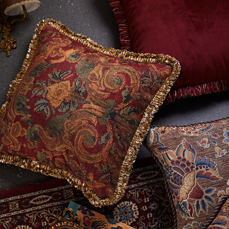 偏爱集美式复古怀旧抱枕靠垫轻奢高档客厅沙发靠枕套欧式餐椅腰枕,淘宝优惠券,粉丝福利购,淘宝优惠卷