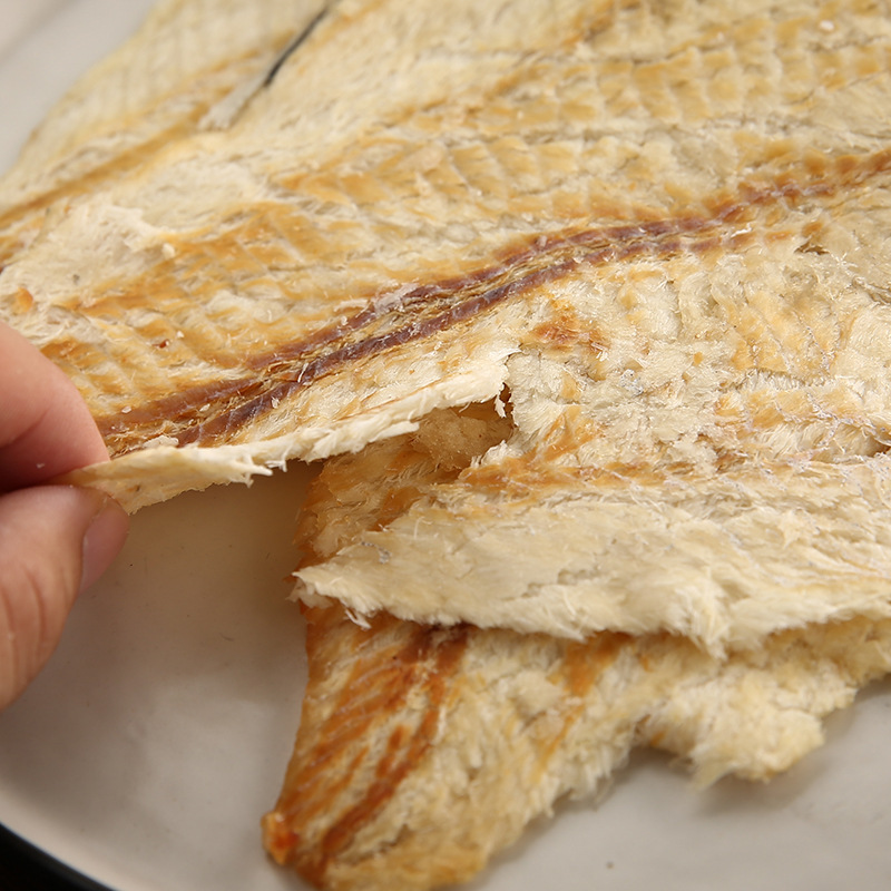 鳕鱼片烤鱼片干秦皇岛海鲜特产即食海鲜零食北戴河特产干海鲜海货 - 图1