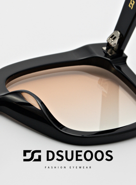 迪古森新款GM复古落日色墨镜女太阳镜防紫外线高级感品质眼镜