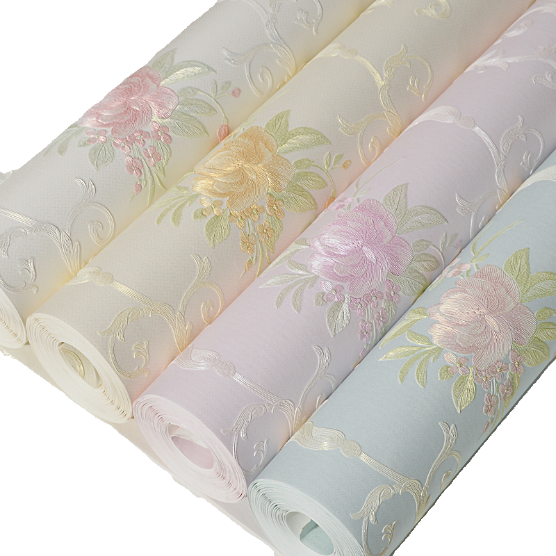 欧式田园3D自粘墙纸温馨卧室装饰贴纸客厅立体电视背景墙房间壁纸,淘宝优惠券,粉丝福利购,淘宝优惠卷