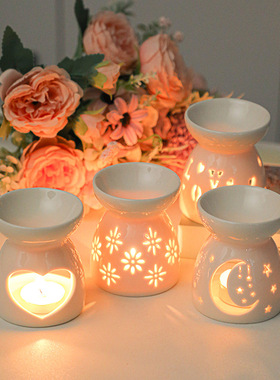 陶瓷欧式卧室浪漫香薰灯香薰炉灯