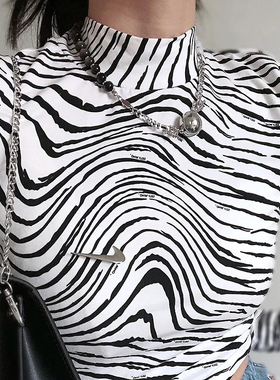 拼接小众轻奢项链锁骨链女