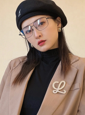新款精致珍珠高档胸针胸花女别针
