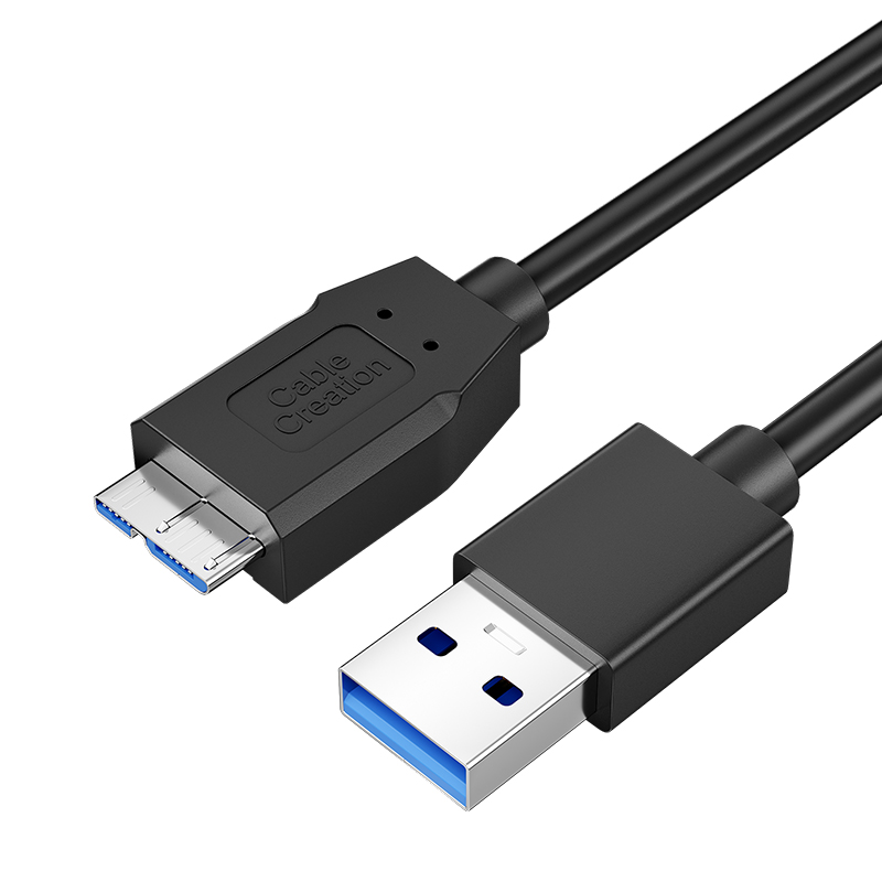 固态移动硬盘数据线USB3.0/typec笔记本电脑手机适用希捷东芝wd西数toshiba联想ssk闪迪seagate三星note3充电 - 图0