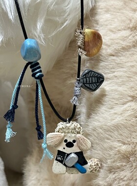 【7柒seven】可爱小狗项链童趣小众感百搭长款配饰女新款爆款