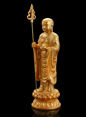 地藏王摆件菩萨金地藏佛像