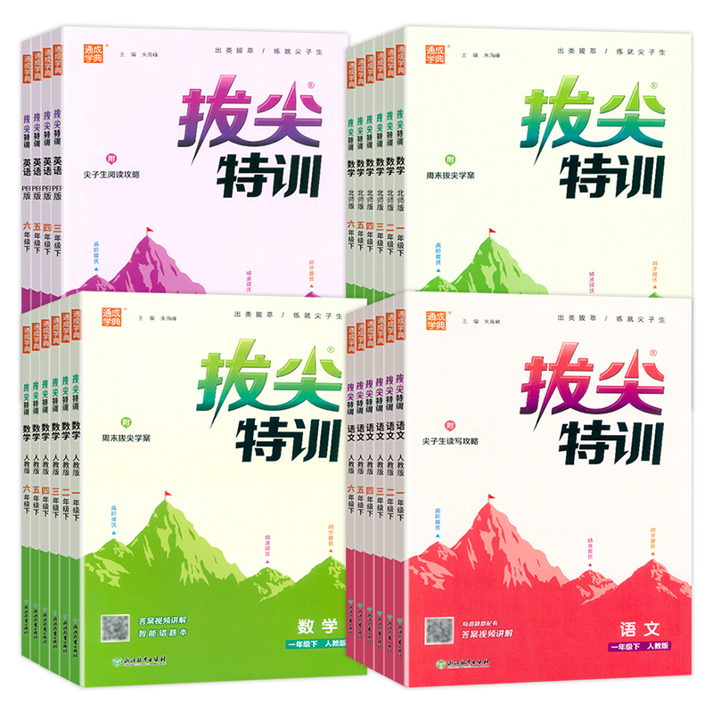 2024春新版通城学典拔尖特训小学一2二3三4四5五六年级下册语文数学英语人教北师苏教版课本同步随课堂课时作业天天练习本测试