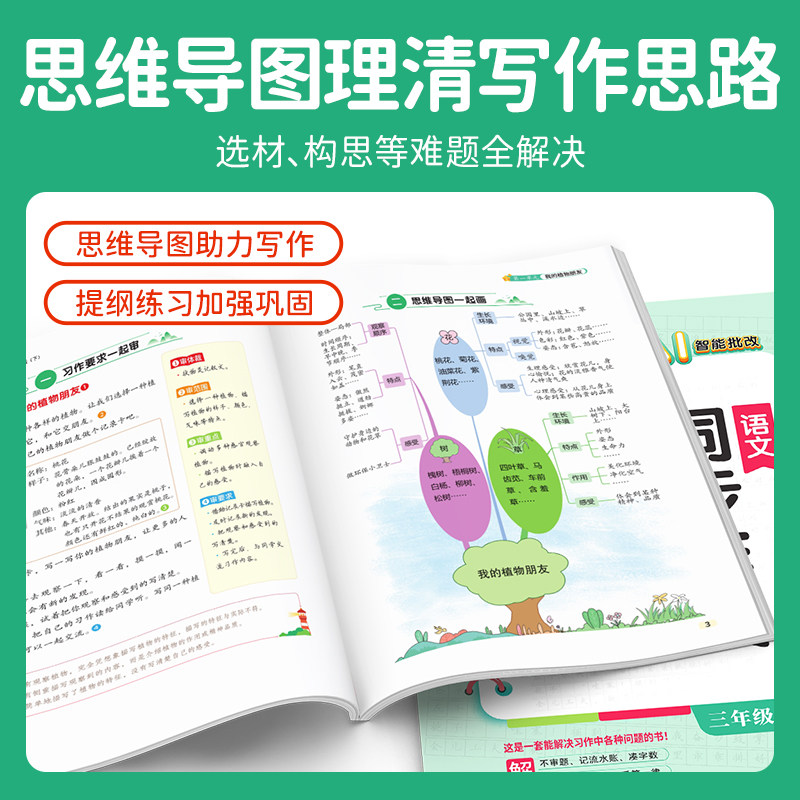 2026春阳光同学同步作文小达人小学二2三3四4五5六6年级上册下册人教版语文课本同步作文写作技巧练习素材积累书优秀作文范文大全