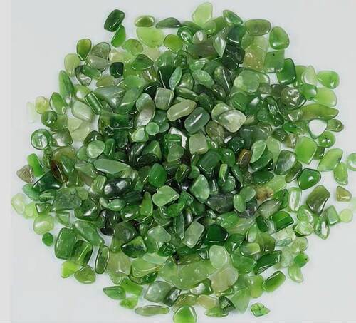 天然绿碧玉原石无孔水晶碎石鱼缸造景花盆装饰风水摆件曼扎供佛 - 图1