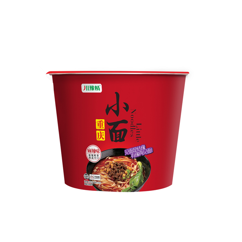 川豫情重庆小面麻辣味大桶方便速食即食非油炸面条新品宿舍夜宵