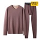 Men's plus size fat men's winter cold-proof thermal underwear set