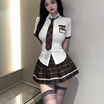 Emotional Outdoor Exposure to Sexy Pure Desire Underwear Fire Hot Uniform Suit Free of Temptation Qqny Big Code