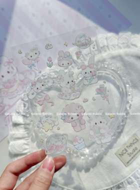 安妮系列自制转印贴纸防水防油耐磨可爱少女心手帐装饰小红书同款