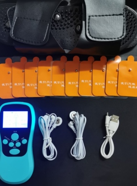 充电款脉冲按摩器双输出按摩仪