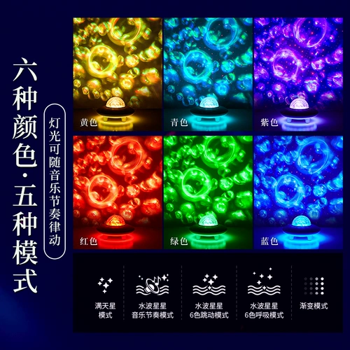 Звездная проекция, ночник для спальни, креативная настольная лампа для кровати, подарок на день рождения