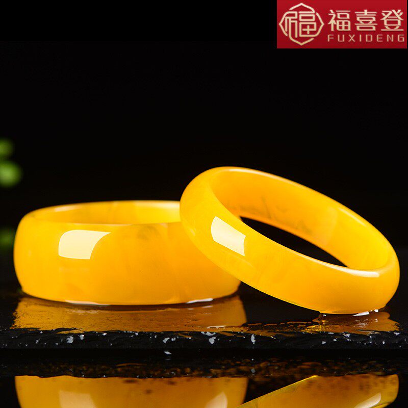 天然波罗的海蜜蜡原石正品玉手镯 福喜登手镯