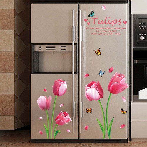 北欧创意厨房冰箱贴纸卡通可爱装饰贴画空调改造翻新贴自粘可移除-图3