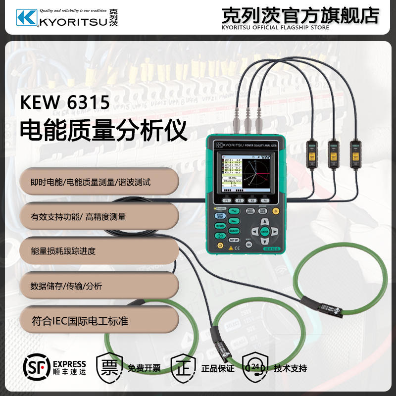 日本共立/克列茨（KYORITSU）KEW6315/6305 电能质量分析仪 - 图2