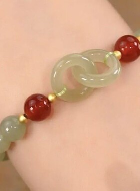 奥特莱斯折扣店专柜撤回清仓捡漏平安扣网红潮流手链女手串潮