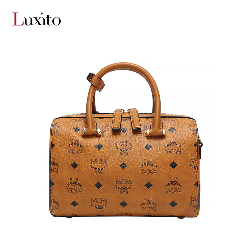 mcm女士迷你手提波士顿包 奢溪渡女士包袋