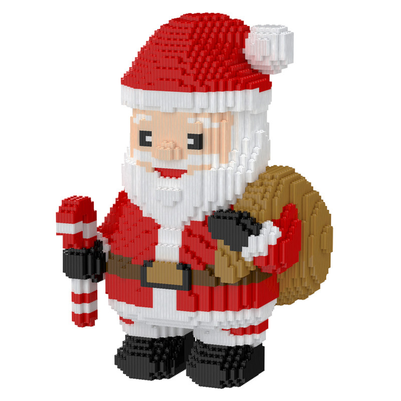 圣诞节苹果积木儿童益智拼装玩具男女孩系列生日礼物圣诞老人拼图,淘宝优惠券,粉丝福利购,淘宝优惠卷