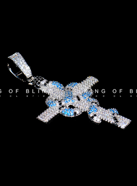 KINGOFBLING珊瑚十字架男吊坠