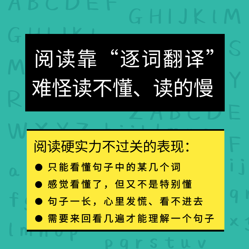 英语文章长难句阅读理解能力提升视频课程大小托福雅思四六级考研