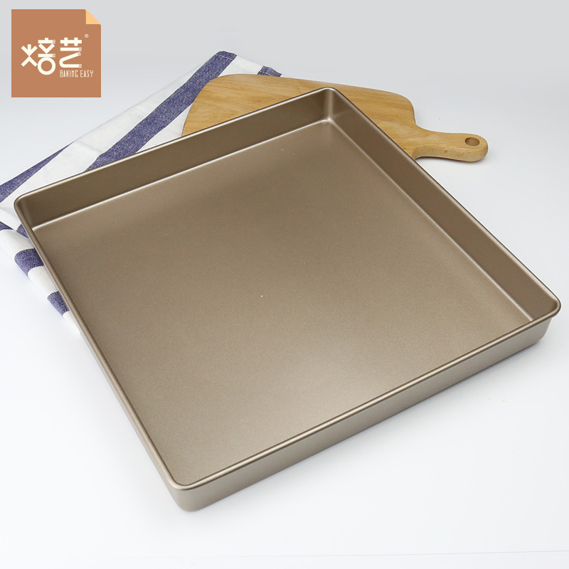 11Inch Square Cake Baking Pan Tray Pizza Bread Mold Bakeware - 图1